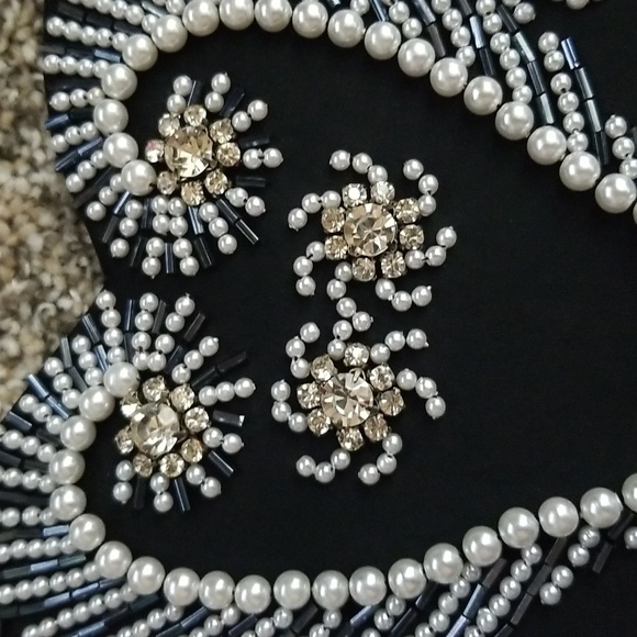 NWOT Y2K Express jeweled bustier - Picture 2 of 9